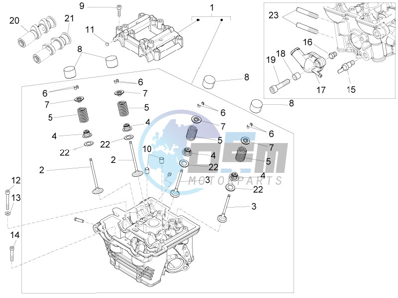 Cylinder head - valves