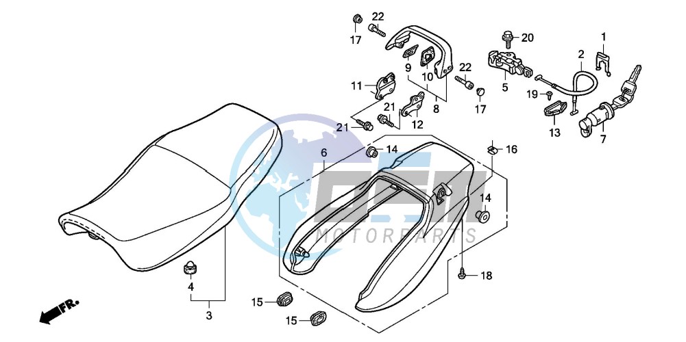 SEAT/REAR COWL