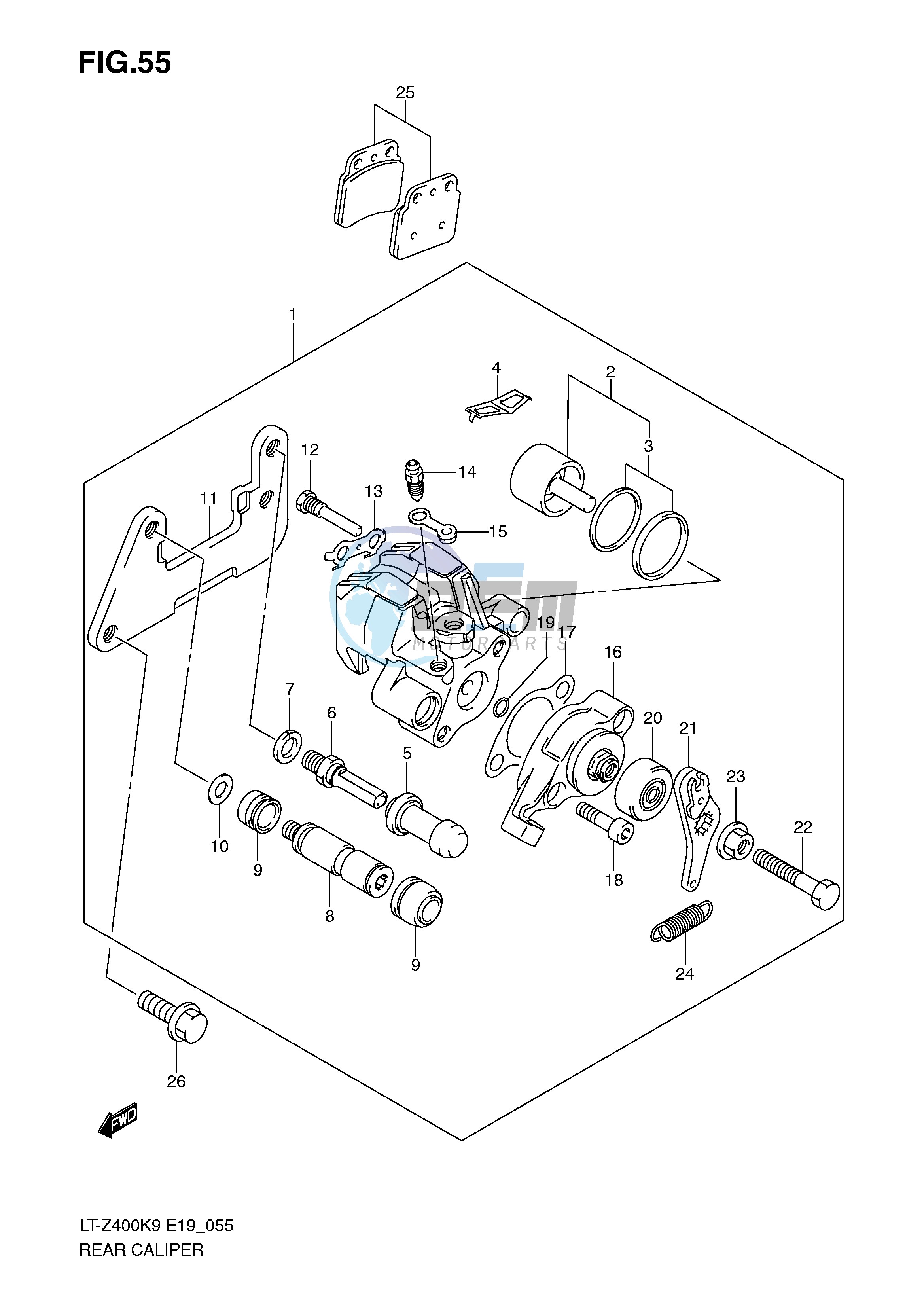 REAR CALIPER