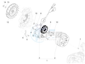 SPRINT 150 4T 3V IGET ABS E4 (NAFTA) drawing Flywheel magneto