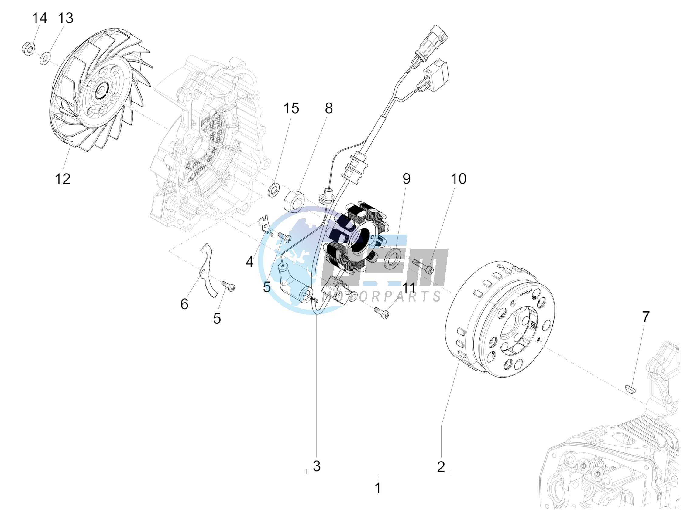 Flywheel magneto