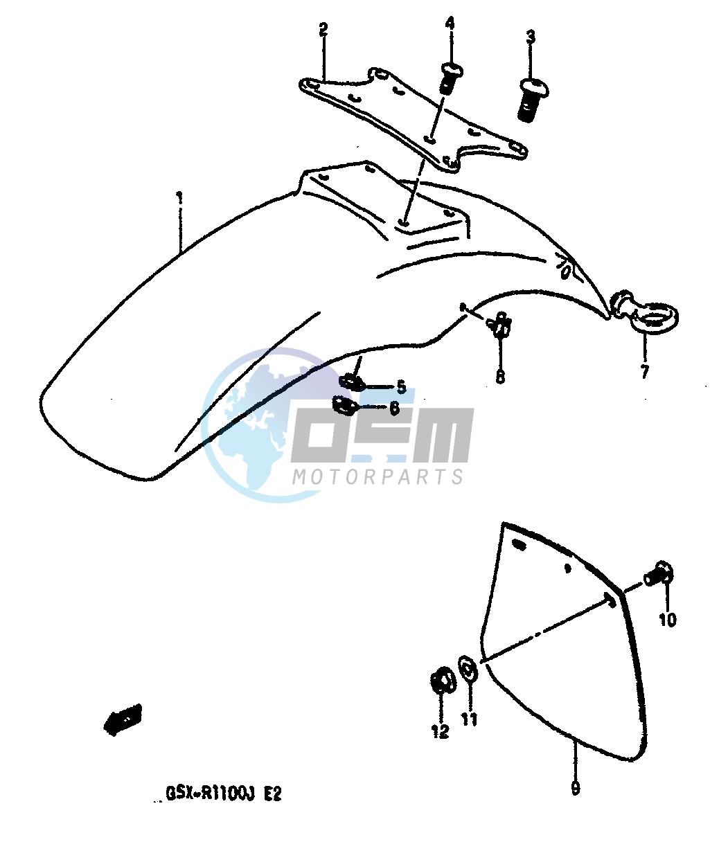 FRONT FENDER (MODEL G)