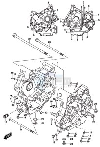 DL1000A drawing CRANKCASE