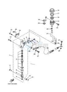 YFM700R (BCX8) drawing REAR MASTER CYLINDER