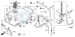 CBF600NA drawing FUEL TANK (CBF600S6/SA6)