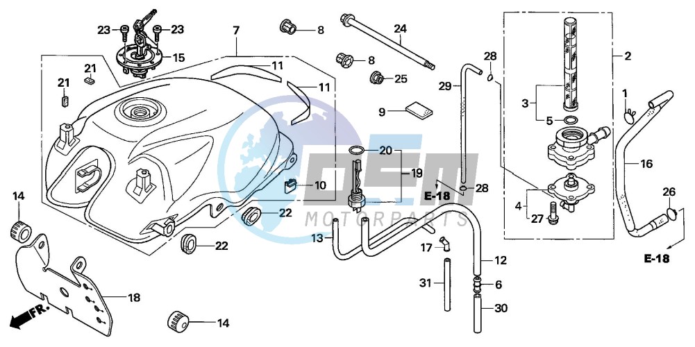 FUEL TANK (CBF600S6/SA6)