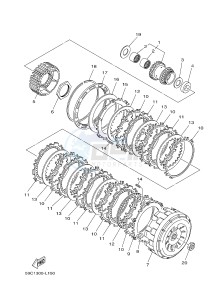 XP500A T-MAX 530 (59CE) drawing CLUTCH