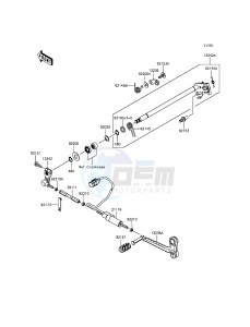 NINJA H2R ZX1000PFF EU drawing Gear Change Mechanism