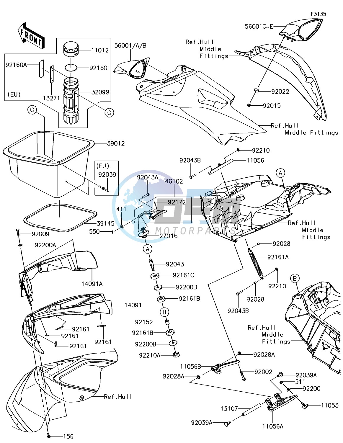 Hull Front Fittings