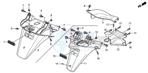 FES125A S-WING drawing REAR FENDER