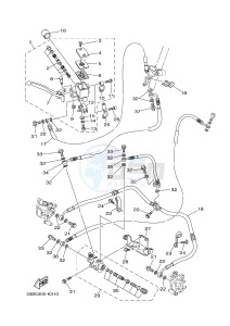 YFM250R RAPTOR 250 (33B8) drawing FRONT MASTER CYLINDER