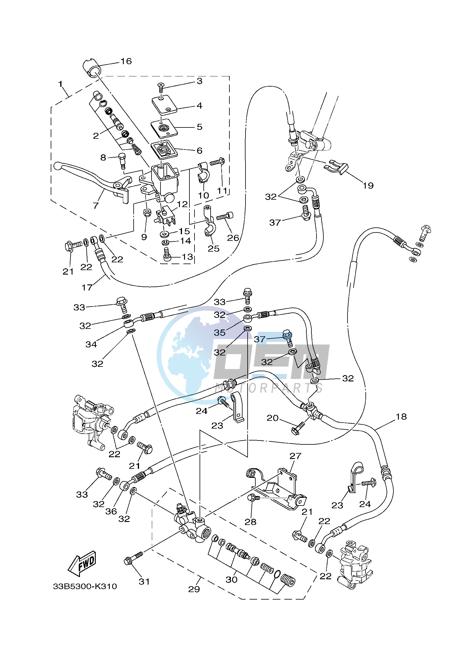 FRONT MASTER CYLINDER