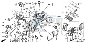 GL1800BD F6B Bagger - GL1800BD UK - (E) drawing WIRE HARNESS