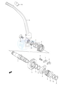 DR350 (E28) drawing KICK STARTER