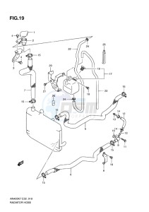 AN400Z ABS BURGMAN EU-UK drawing RADIATOR HOSE