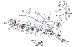 Quasar 125-180 drawing Rear brake