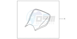 CBR1000RR9 UK - (E / MKH MME REP) drawing E-SEAT