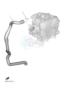 YZ450F (BR92) drawing AIR INDUCTION SYSTEM