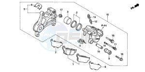 FMX650 FMX650 drawing REAR BRAKE CALIPER