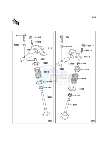 ELIMINATOR 125 BN125A6F GB XX (EU ME A(FRICA) drawing Valve(s)