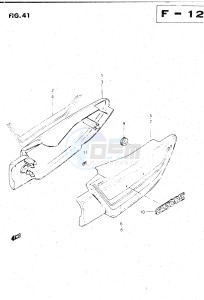 GS500E (Z-D) drawing FRAME COVER (MODEL Z)