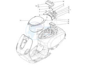 S 125 4T 2V E3 Taiwan drawing Helmet housing - Undersaddle