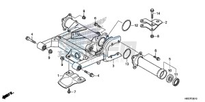 TRX420FM2G TRX420 ED drawing SWINGARM