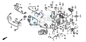 NT700VA drawing WIRE HARNESS/ IGNITION COIL