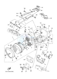 XV1900A MIDNIGHT STAR (1CR3) drawing HEADLIGHT