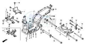 SH300AR drawing FRAME BODY