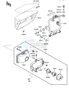 KXT 250 B [TECATE] (B2) [TECATE] drawing HEADLIGHT