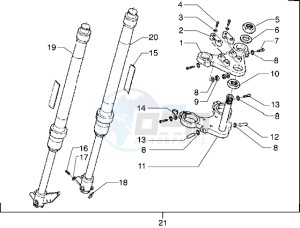 Zulu 50 drawing Front-wheel suspension