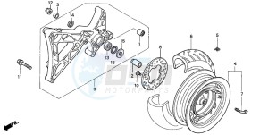 NSS250 drawing REAR WHEEL