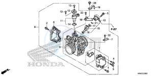 TRX500FM1H TRX500 ED drawing THROTTLE BODY