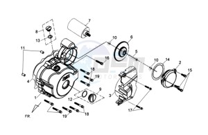 WOLF 125 SBN drawing CRANKCASE COVER / GASKET