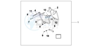 VT750C9 E / MKH MME drawing SADDLEBAG MOUNT B