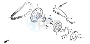 CB250 drawing STARTING CLUTCH