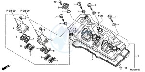 CBR1000RRC drawing CYLINDER HEAD COVER