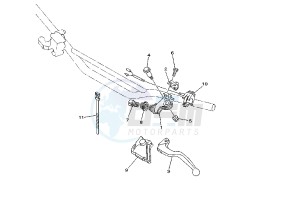 YZ LC 125 drawing HANDLE SWITCH – LEVER