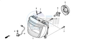 CB1300F CB1300SUPER FOUR drawing HEADLIGHT (3)