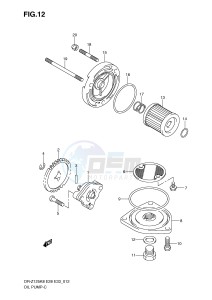 DR-Z125 (E28-E33) drawing OIL PUMP