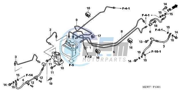 BRAKE LINES/PCV. (ABS)