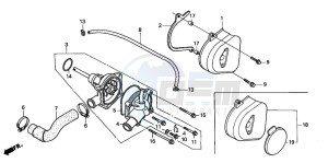 CB600F2 HORNET drawing WATER PUMP