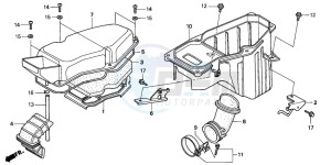 NSR125R drawing AIR CLEANER