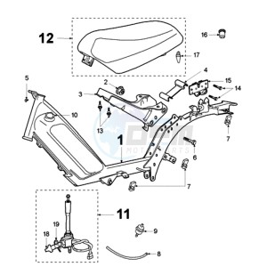 FOX LX EU drawing FRAME AND SADDLE