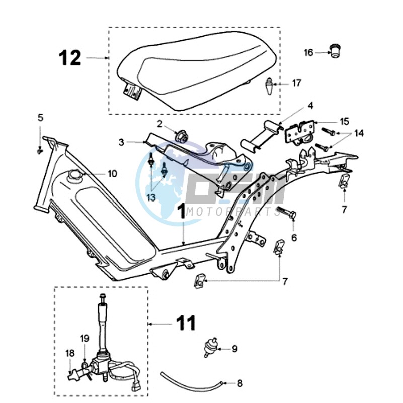 FRAME AND SADDLE