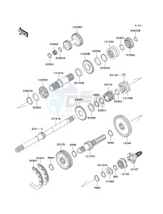 KAF 620 K [MULE 3010 TRANS4X4 HARDWOODS GREEN HD] (K6F-K8F) K8F drawing TRANSMISSION