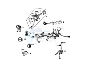 FIDDLE II 50 25KMH OLD ENGINE drawing WIRING HARNASS