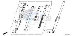 NC700SAC drawing FRONT FORK