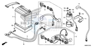 TRX250TME FOURTRAX RECON Europe Direct - (ED) drawing BATTERY